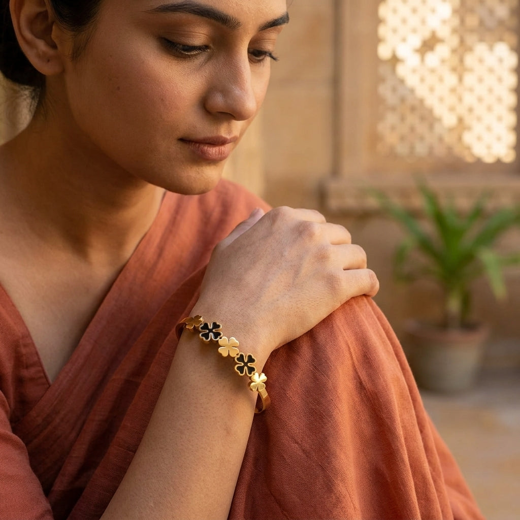 Anti-tarnish Gold Plated Bracelet (Free Size)