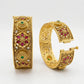 Gold Plated Rajwadi Kundan Openable Kada Bangles Set Of 2  (Free Size)
