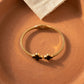 Anti-Tarnish Trendy Black Clover Bracelet (Free Size)