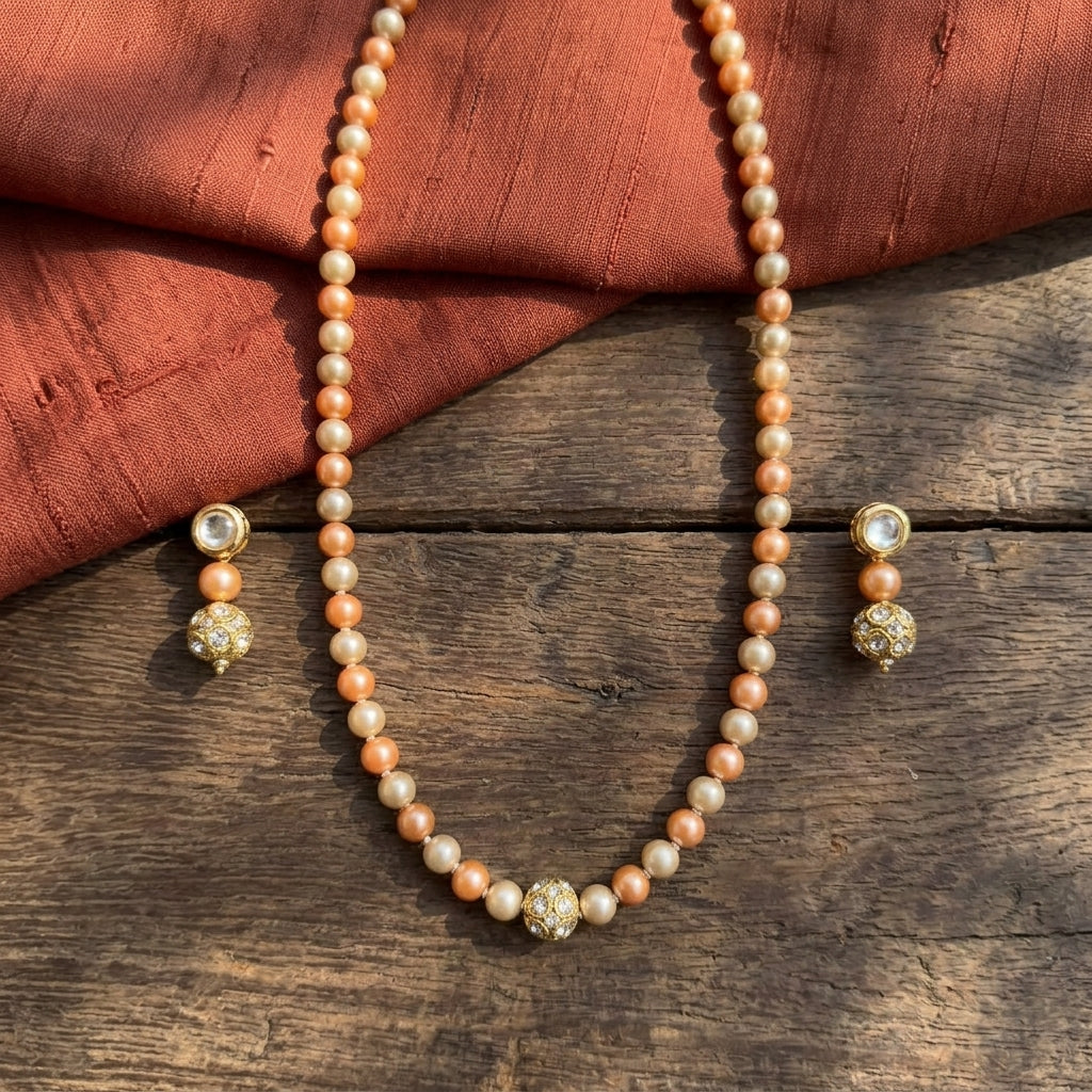 Single Pendant Pearl Set