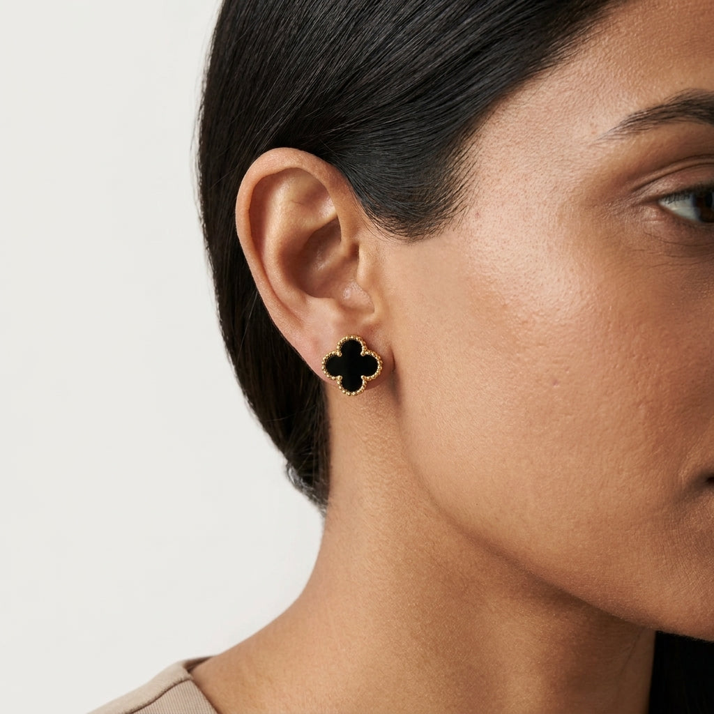 Salve Clover Stainless Steel Earrings For Woman & Girl