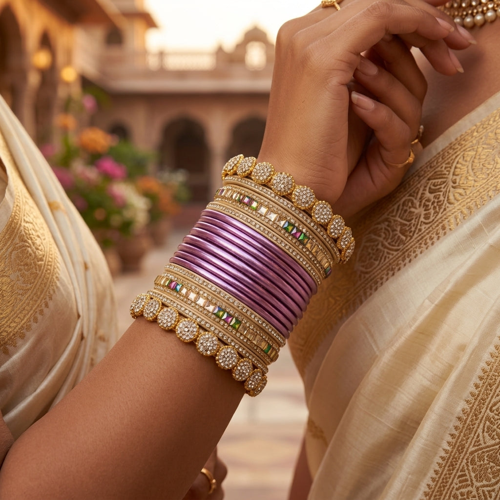 Traditional Rajasthani Rajwadi Lac Bridal Bangles set with latest Design Punjabi Look