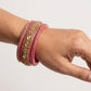 Pink Gold Plated with  Topaz Fitted Lac Bangle