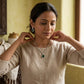 Green Stone American Diamond Necklace & Earrings Set | Wedding & Party Wear Jewellery