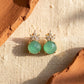 Crystal Star Stud Earrings for Women | Gold Plated Round Crystal Fashion Earrings