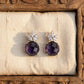 Crystal Star Stud Earrings for Women | Gold Plated Round Crystal Fashion Earrings