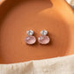 Crystal Star Stud Earrings for Women | Gold Plated Round Crystal Fashion Earrings
