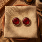 Round AD Stud Earrings for Women & Girls