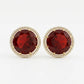 Round AD Stud Earrings for Women & Girls